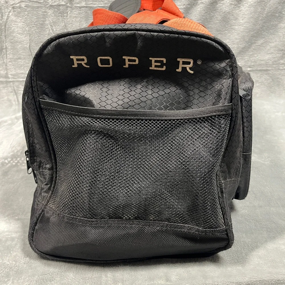 Roper Duffel Bag Large Black Orange Wear The West Western Travel Gym